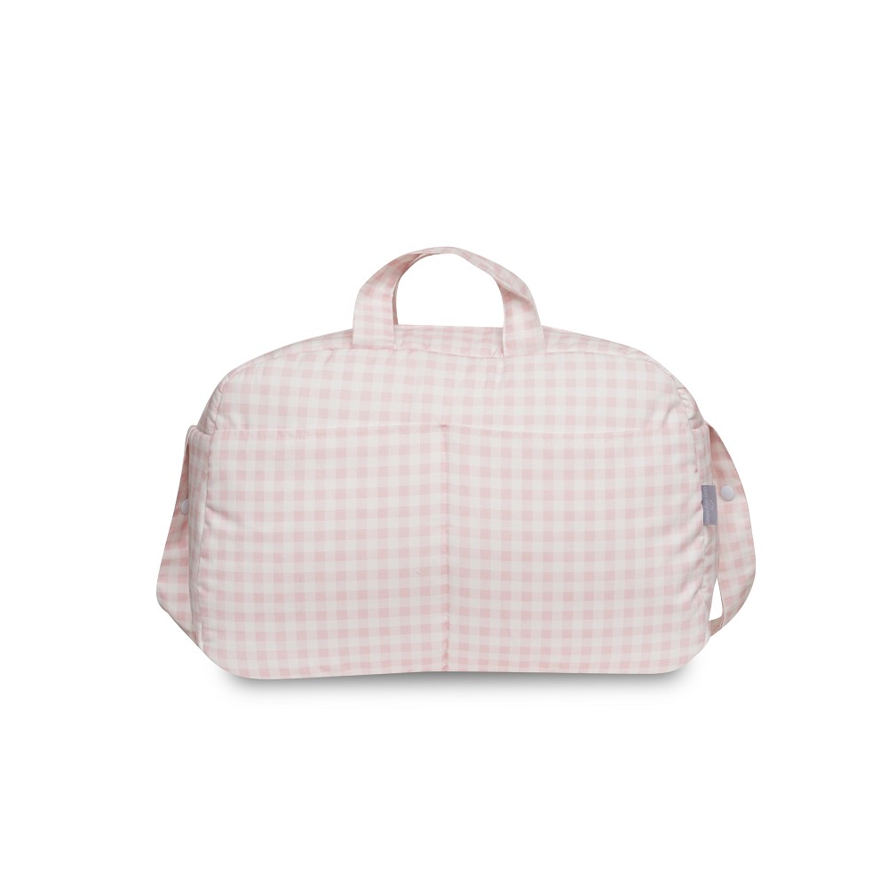 BOLSO MATERNAL VICHY ROSA DON ALGODÓN