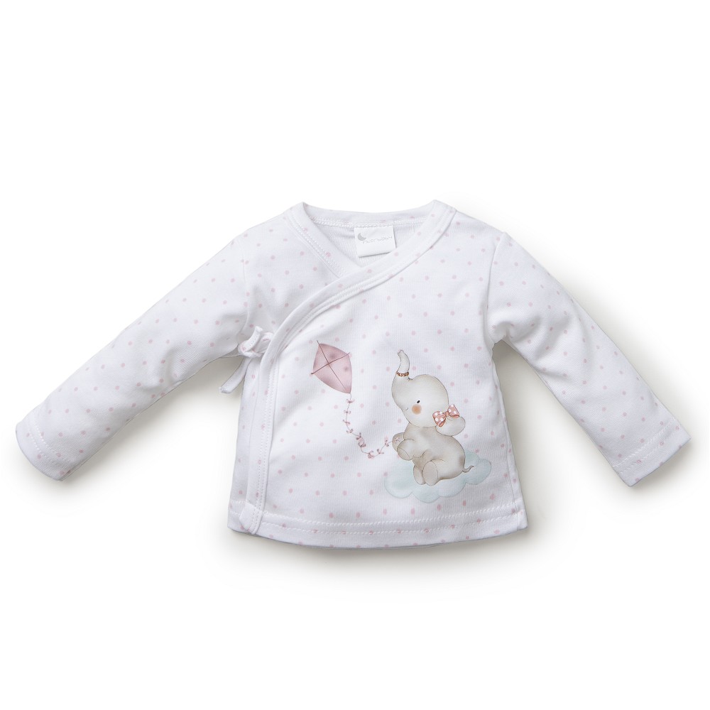 SET REGALO 5 PCS 100%ALG  T 0-6M ELEFANTITO ROSA INTERBABY