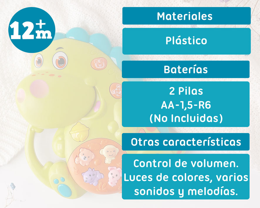 JUGUETE MUSICAL DINOSAURIO 3951 KIOKIDS