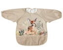 BABERO IMPERMEABLE CON MANGAS CIERVO 4240 BEIGE KIOKIDS