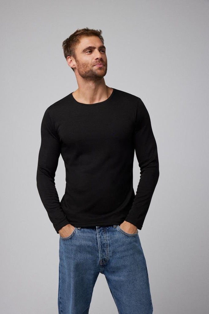 CAMISETA TERMICA MANGA LARGA 70107 NEGRO YSABEL MORA