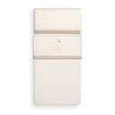 TRIPTICO CUNA CORALINA ELEFANTE GLOBO CORAZON BEIGE INTERBABY