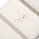 TRIPTICO CUNA CORALINA ELEFANTE GLOBO CORAZON BEIGE INTERBABY