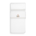 TRIPTICO CUNA CORALINA ESTAMPADO JIRAFA ELEFANTE BLANCO-BEIGE INTERBABY