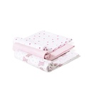 PACK 3 GASAS 80X80 PARACAIDISTA ROSA INTERBABY