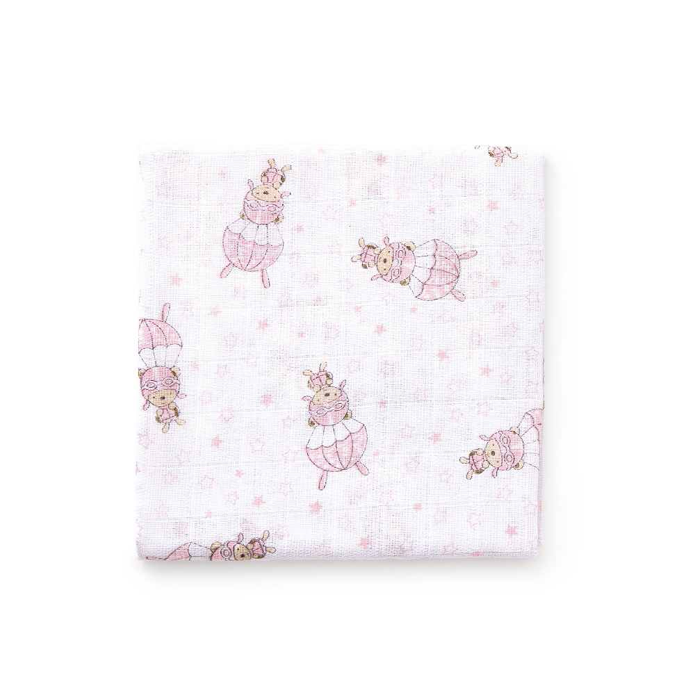 PACK 3 GASAS 80X80 PARACAIDISTA ROSA INTERBABY