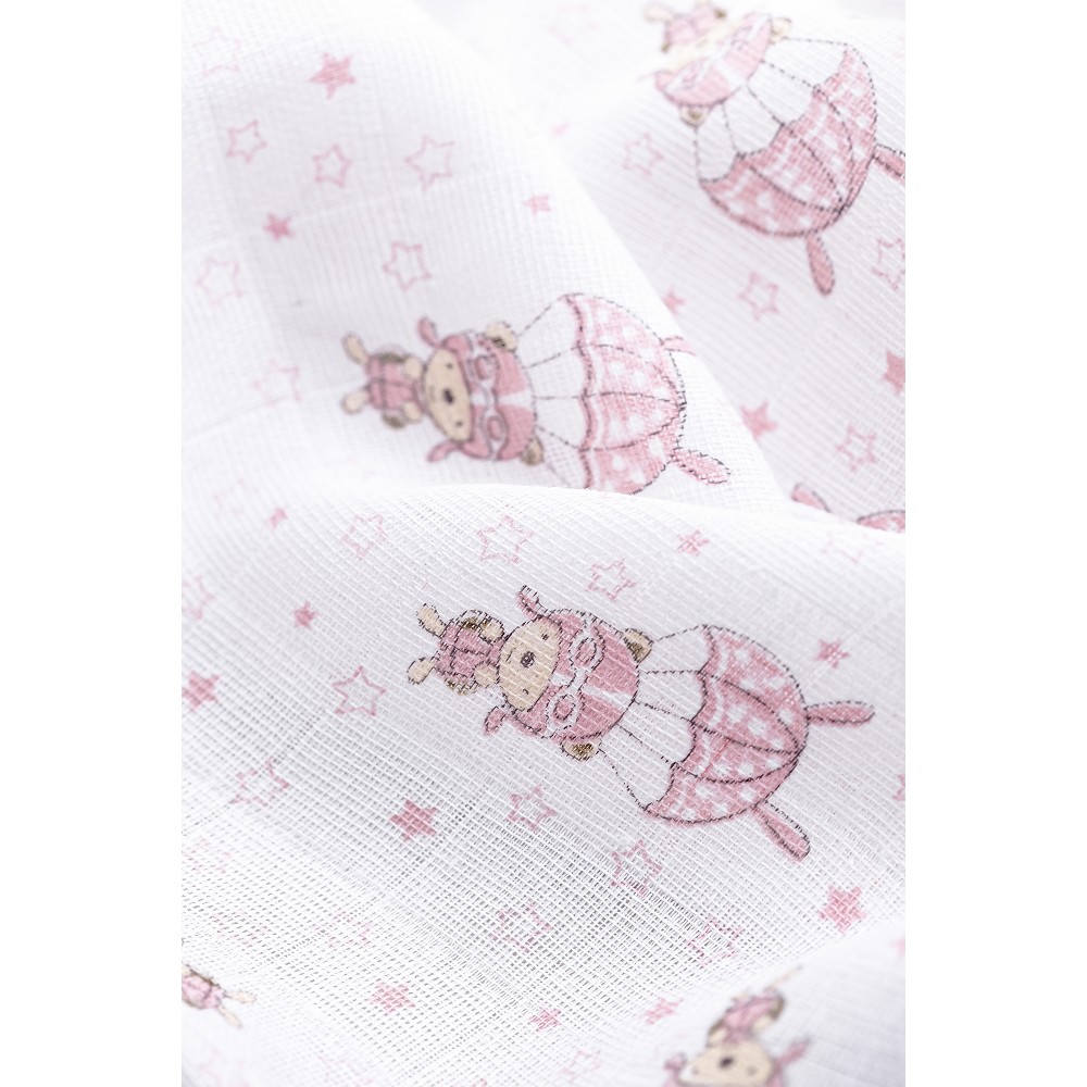 PACK 3 GASAS 80X80 PARACAIDISTA ROSA INTERBABY