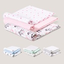 PACK 3 GASAS 80X80 PARACAIDISTA ROSA INTERBABY