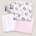 PACK 3 GASAS 80X80 PARACAIDISTA ROSA INTERBABY