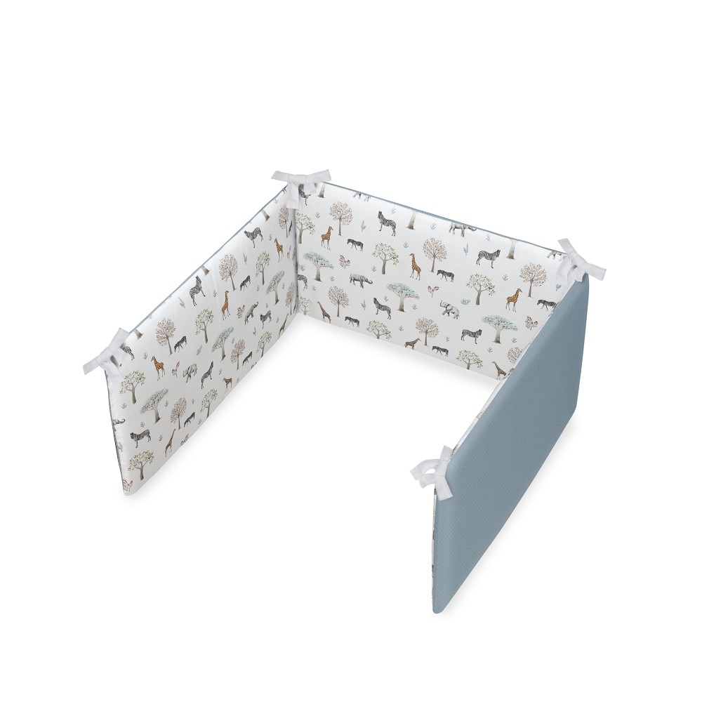 SET 2 PCS FUNDA NORDICA+CHICHONERA DESENFUNDABLE SERENGUETI BLANCO INTERBABY
