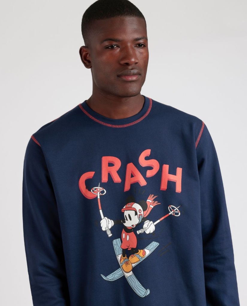 PIJAMA HOMBRE FELPA WINTER CLUB 62213 MARINO DISNEY