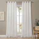 CORTINA JACQUARD LINO RAMAS CD-5362 CRUDO CAMALTEX