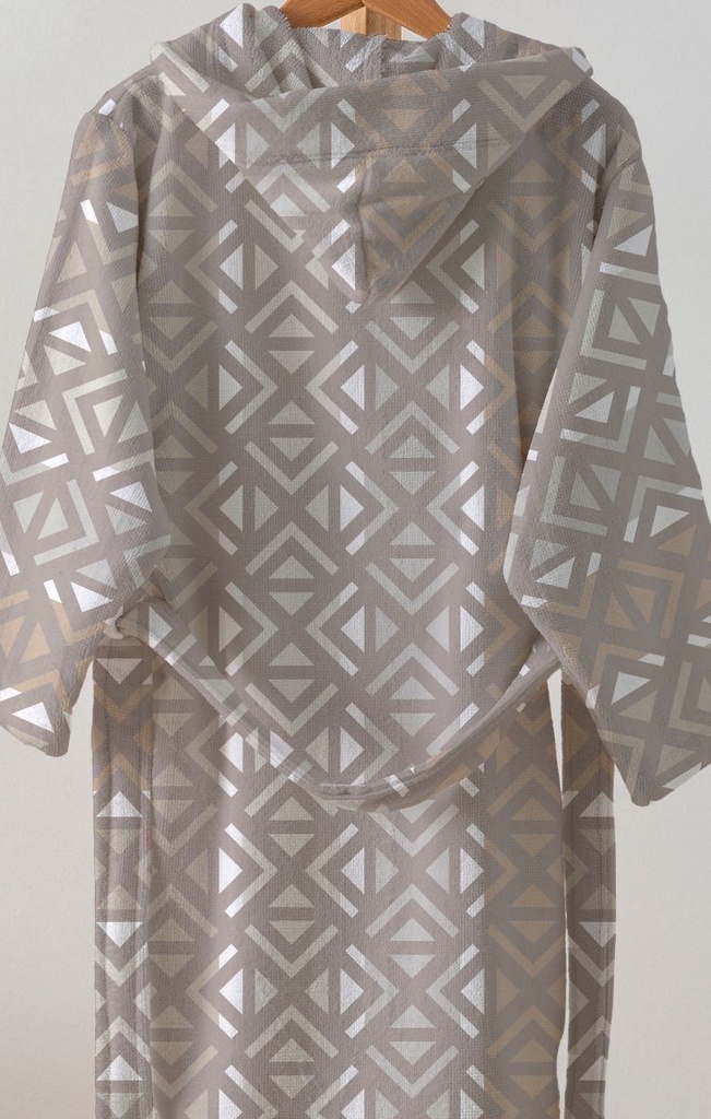 ALBORNOZ FANTASIA CON CAPUCHA ARROW BEIGE COTTONFEEL