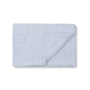 MANTA SHERPA GRABADA 80X110 CONEJITOS AZUL INTERBABY