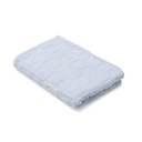 MANTA SHERPA GRABADA 80X110 CONEJITOS AZUL INTERBABY