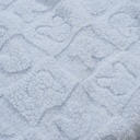 MANTA SHERPA GRABADA 80X110 CONEJITOS AZUL INTERBABY