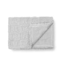 MANTA SHERPA GRABADA 80X110 CONEJITOS GRIS INTERBABY