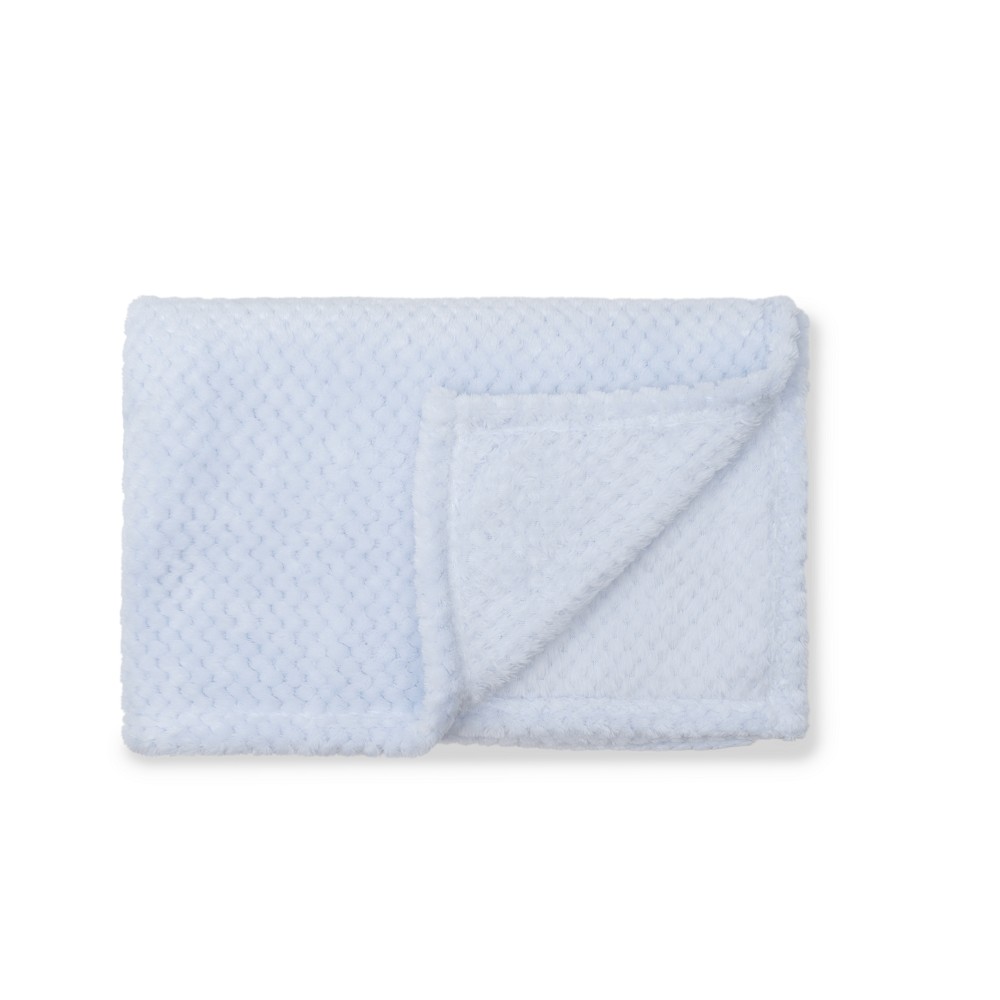 MANTA POPCORN 80X110 AZUL INTERBABY