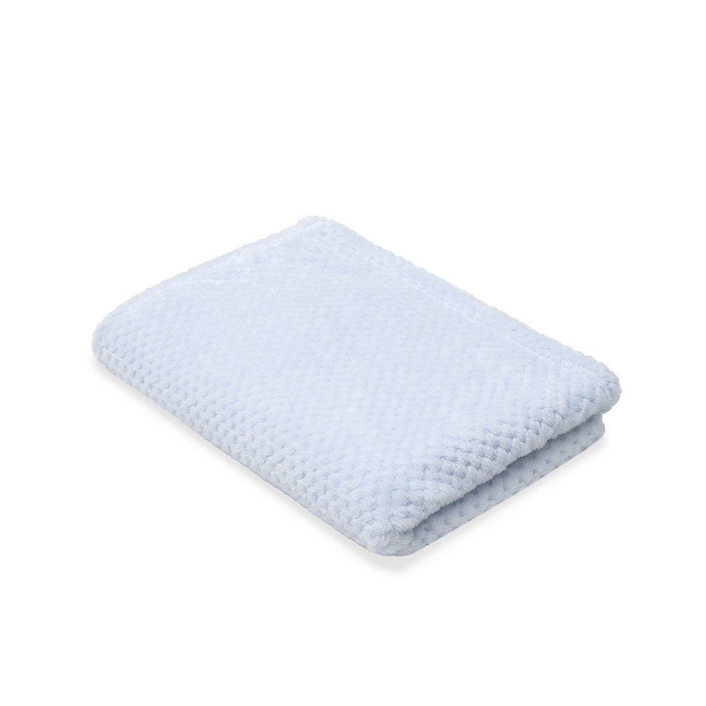 MANTA POPCORN 80X110 AZUL INTERBABY