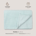MANTA POPCORN 80X110 VERDE INTERBABY