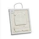 SET 3 PIEZAS TOCA GORRA PEUCOS BEIGE INTERBABY