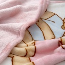 MANTA CUNA SEDALINA 110X140 PAREJITA OSOS ROSA INTERBABY