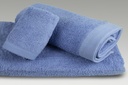 JUEGO DE TOALLAS 080 AZUL BURRITO BLANCO