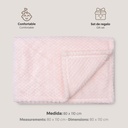 MANTA POPCORN 80X110 ROSA INTERBABY