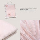MANTA POPCORN 80X110 ROSA INTERBABY
