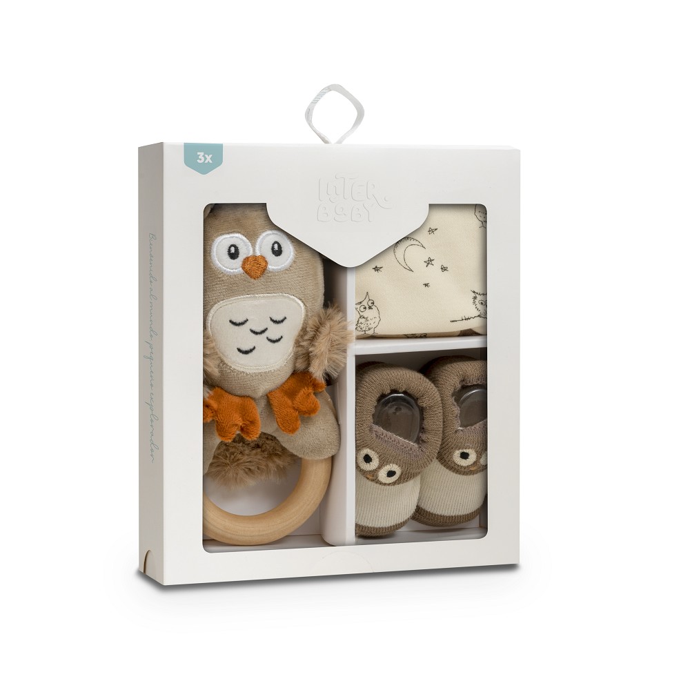 SET REGALO BUHO BEIGE INTERBABY