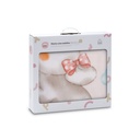 MANTA CUNA SEDALINA 110X140 ELEFANTE COMETA ROSA INTERBABY