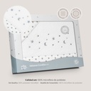 TRIPTICO CUNA CORALINA ESTRELLA LUNA BLANCO-GRIS INTERBABY