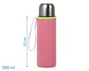 FUNDA NEOPRENO 7X20 PARA TERMO 500ML 1437 ROSA KIOKIDS