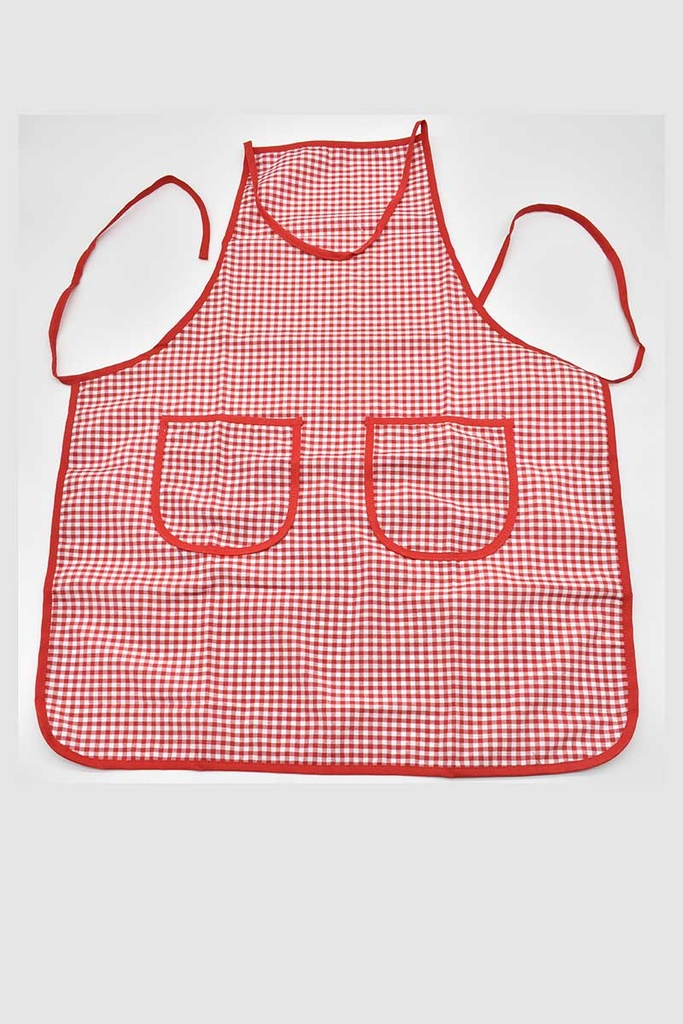 DELANTAL VICHY ROJO SAMARUC