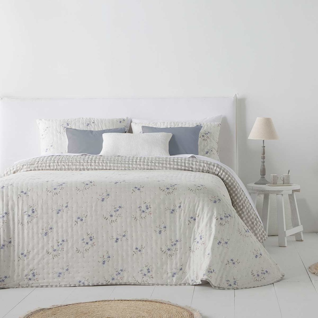 COLCHA BOUTI IM AURORA AZUL FUN&amp;DECO