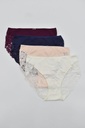 BRAGA BIKINI MUJER ENCAJE TRASERO 0475 PACK 2 COLORES NAIARA