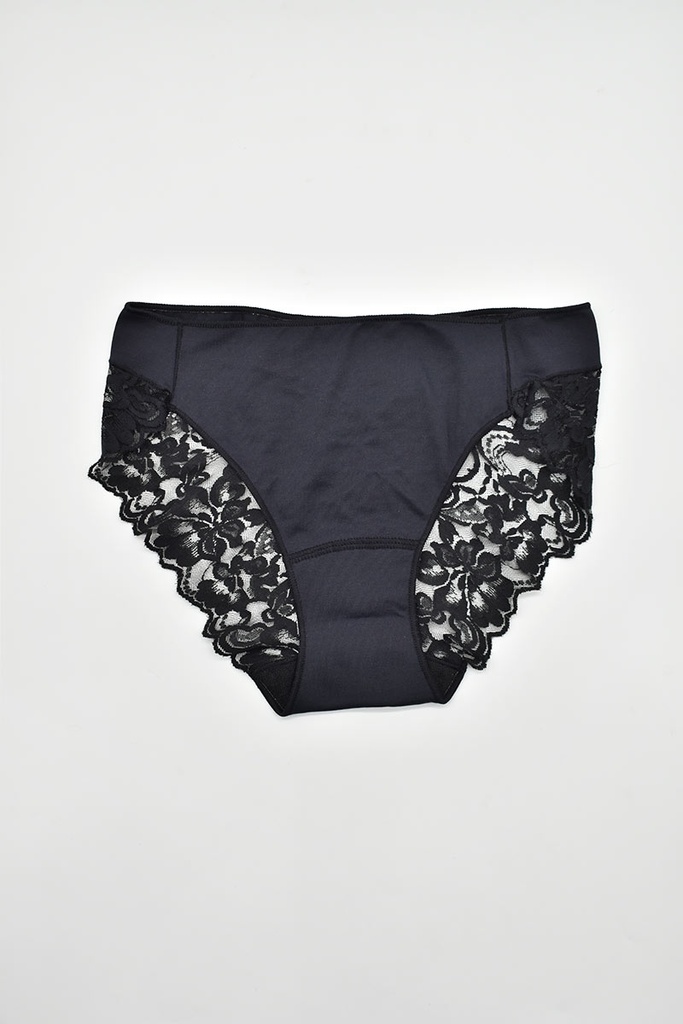 BRAGA BIKINI MUJER ENCAJE TRASERO 0475 PACK 2 NEGRO NAIARA