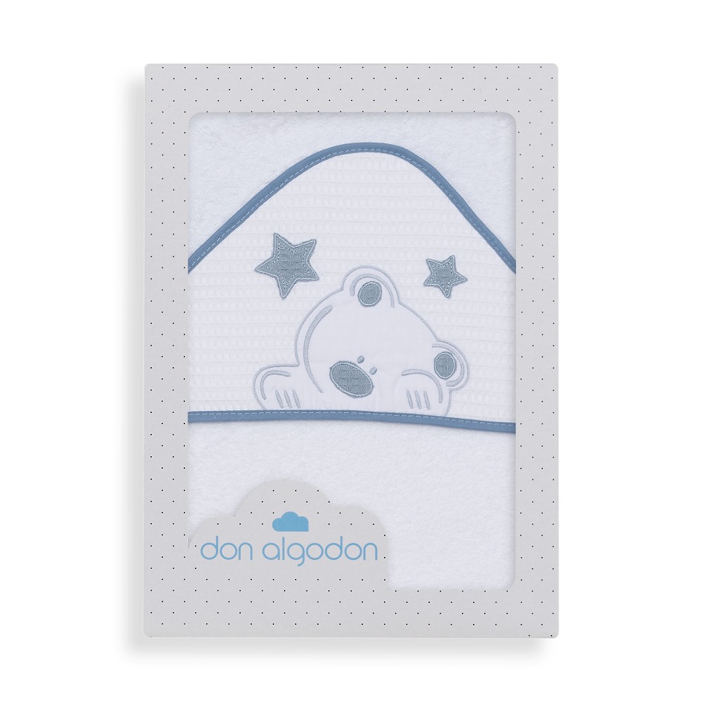 CAPA DE BAÑO 1X1 VIGGO BLANCO-PETROLEO DON ALGODON