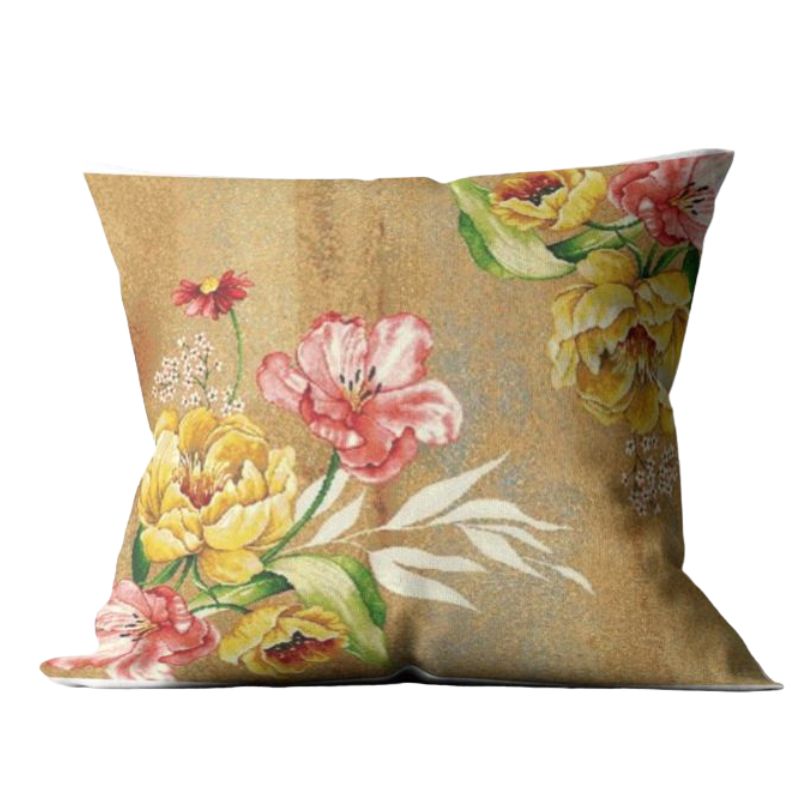 FUNDA DE COJIN JAQUARD CENTRADO FLORAL 45X45 MARCAVI
