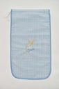 BOLSA PAN BORDADA CELESTE VICHY SC