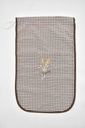 BOLSA PAN BORDADA MARRÓN VICHY SC
