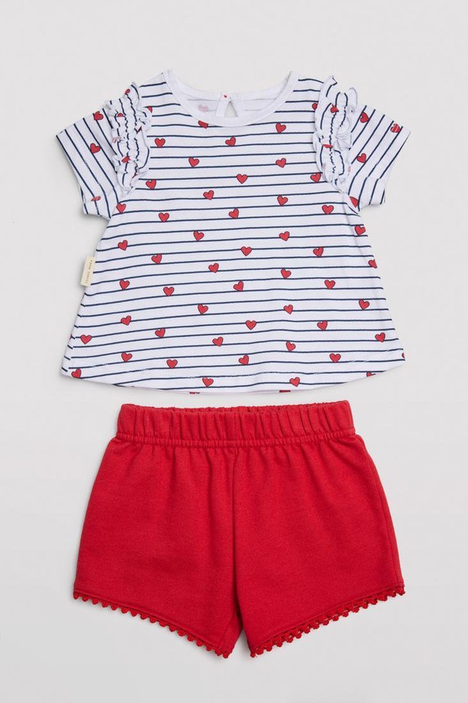 CONJUNTO BEBÉ MANGA CORTA 25364 YSABEL MORA