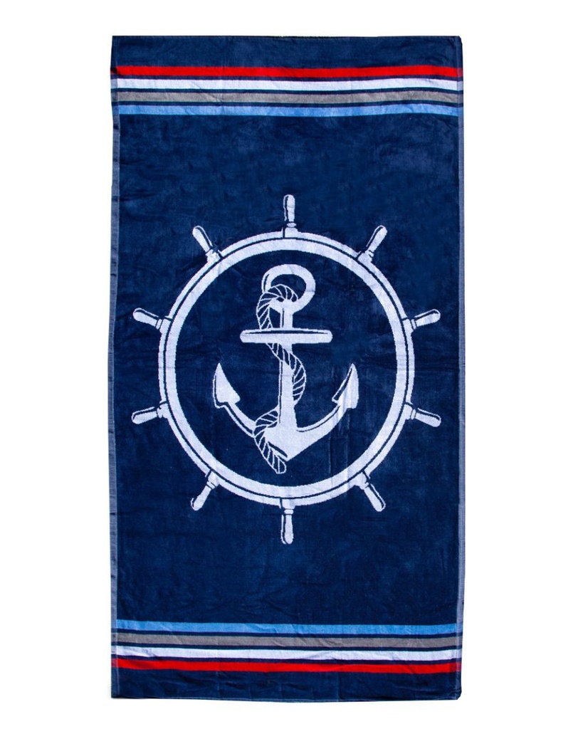 TOALLA VELOURS JACQUARD 05958 TIMON ANCLA 90X170 SUN&amp;SURF
