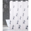 CORTINA DE BAÑO CON OLLAOS BLACK POPPY 180X200 CAMALTEX