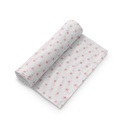 MUSELINA 120X120 STAR BLANCO/ROSA INTERBABY