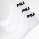 PACK 3 CALCETINES TOBILLEROS UNISEX F9803 BLANCO FILA
