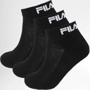 PACK 3 CALCETINES TOBILLEROS UNISEX F9803 NEGRO FILA
