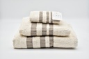JUEGO DE TOALLAS 3PZ CHLOE NATURAL-MARRON VIDAL HOME