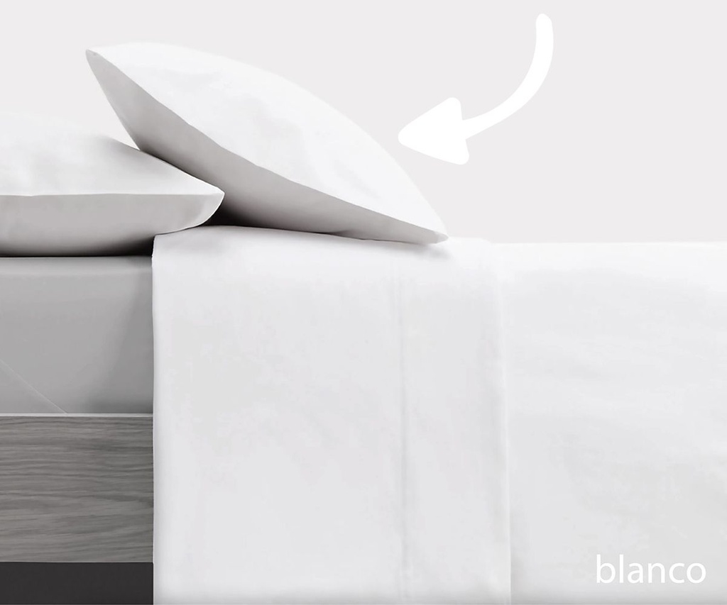 FUNDA ALMOHADA LISA BLANCO VIDAL HOME
