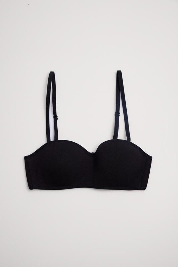 SUJETADOR BANDEAU 18868 NEGRO YSABEL MORA